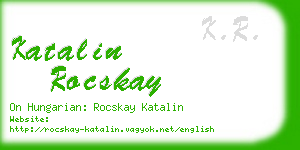 katalin rocskay business card